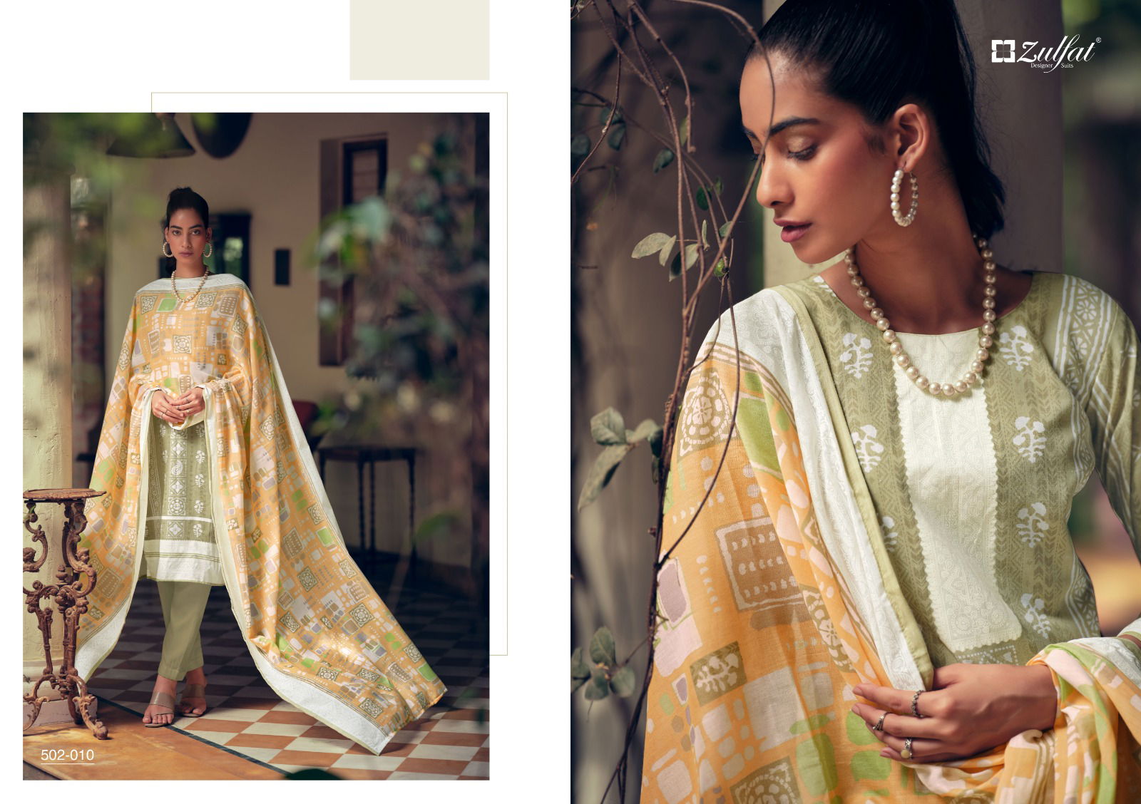 Mashq By Zulfat 001-010 Printed Cotton Dress Material Catalog